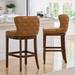 Bennett Swivel Stools - Bar Height (30-1/4"H Seat), Gray Wash, Gray Wash/Marbled Bone/Bar Height - Grandin Road