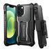 ExoGuard Belt Clip Holster for Apple iPhone 12 Pro Max Case 6.7 Inch Pioneer Series Heavy Duty Belt Clip Holster and Adjustable with 360 Degree Rotation