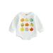 Nituyy Toddler Baby Halloween Clothes Long Sleeve Jumpsuit Pumpkin Print Sweatshirt Rompers for Newborn Infant