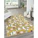 Unique Loom Azalea Bloom Rug Rectangle 10 0 x 14 1 White Modern Floral Living Room Bed Room Dining Room