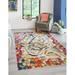 Unique Loom Jaipur Vivid Rug Rectangle 4 1 x 6 1 Multi Eclectic Abstract Living Room Bed Room Dining Room