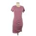 Casual Dress - Sheath: Purple Print Dresses - Women's Size Medium