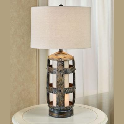 Hayward Table Lamp Brown , Brown