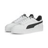 Sneaker PUMA "Carina Street Sneakers Damen", Gr. 42, schwarz-weiß (weiß schwarz silber metallic), Obermaterial: Kuhleder, Synthetik; Futter: Textil, Synthetik; Innensohle: Textil; Laufsohle: Gummi, Schuhe