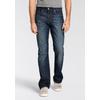 Bootcut-Jeans LEVI'S "527 SLIM BOOT CUT", Herren, Gr. 32, Länge 32, blau (comin round the moun), Denim/Jeans, Obermaterial: 99% Baumwolle, 1% Elasthan, casual, slim fit, Jeans, in cleaner Waschung