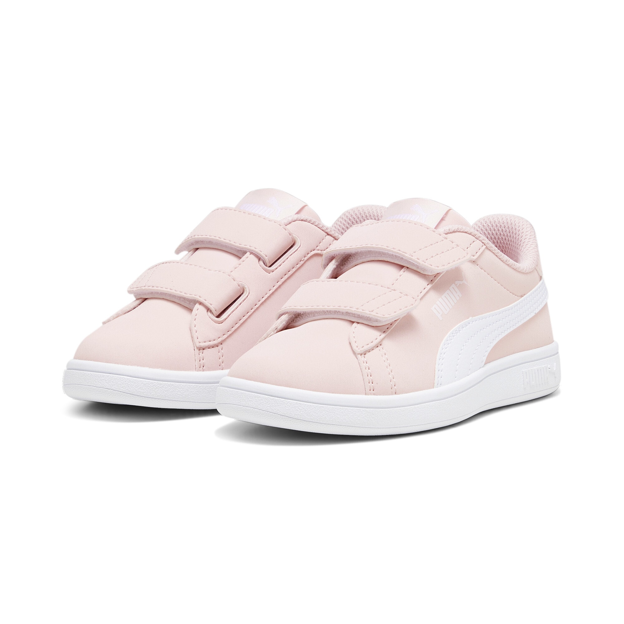 Sneaker PUMA "Smash 3.0 Buck Sneakers Jugendliche", Damen, Gr. 31, frosty pink weiß, Obermaterial: Synthetik, Textil; Futter: Textil; Innensohle: Textil; Laufsohle: Gummi, Schuhe Sneaker
