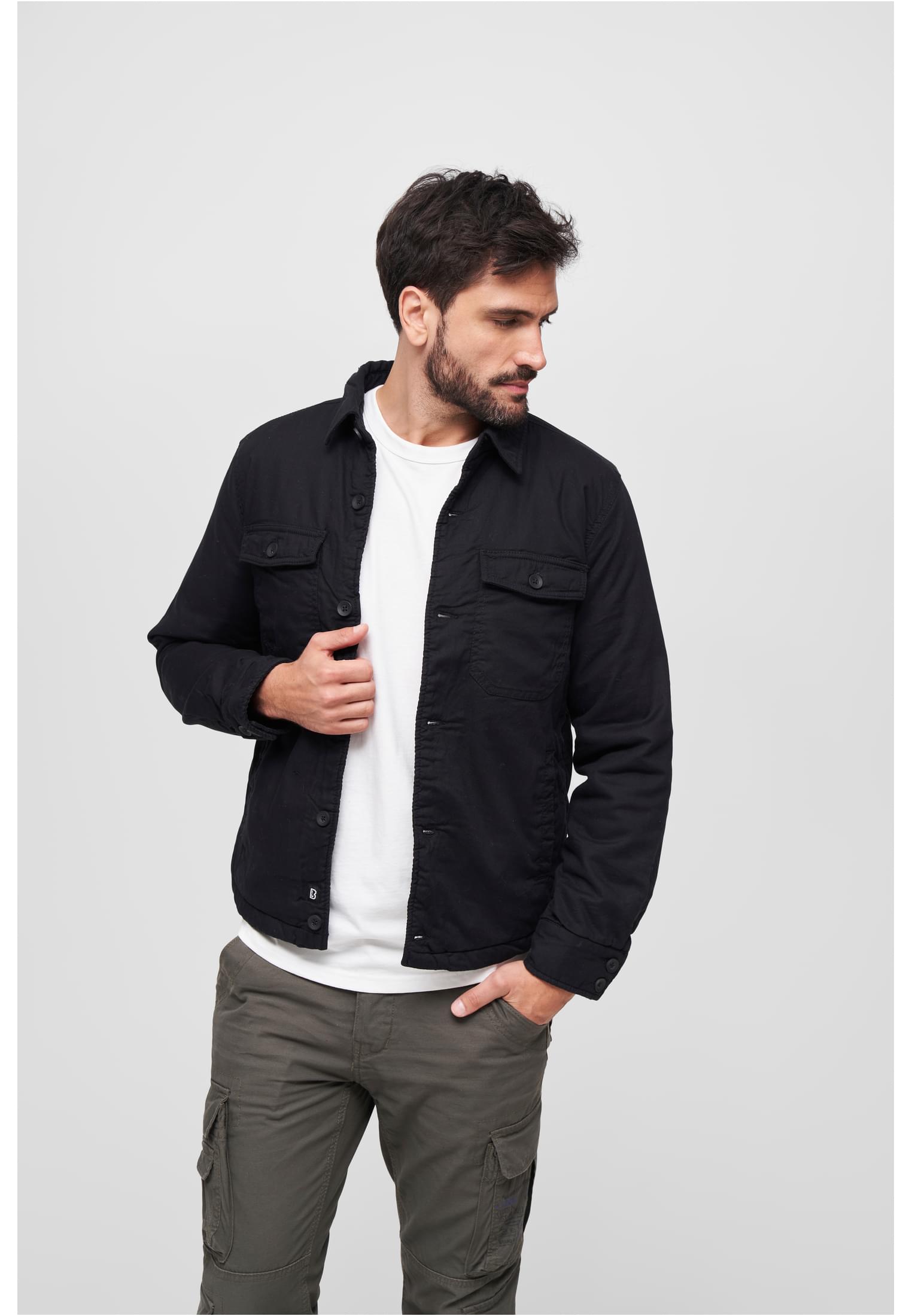 Anorak BRANDIT "Brandit Herren Lumberjacket", Herren, Gr. XXL, schwarz, 100% Baumwolle, kariert, normal, amerikanischer Ausschnitt, Jacken Image
