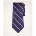 Brooks Brothers Men's Rep Tie | Navy/Purple | Size Regular