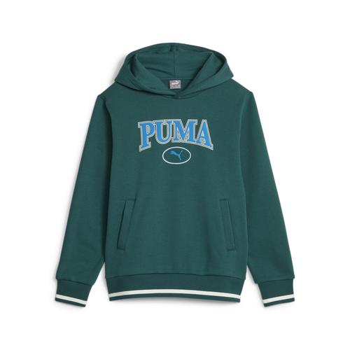 „Sweatshirt PUMA „“PUMA SQUAD Hoodie Jugendliche““ Gr. 140, grün (malachite green) Kinder Sweatshirts Puma“