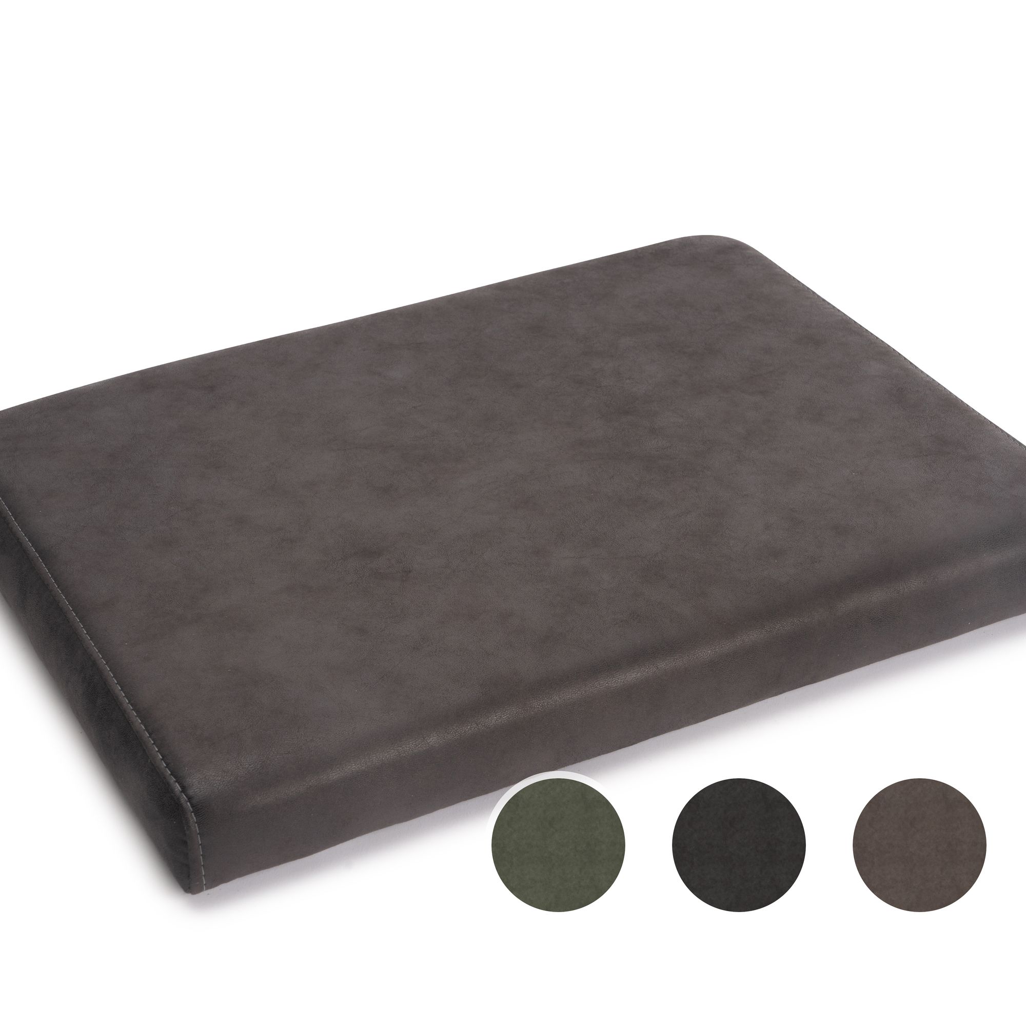 Schösswender »Vigo« Sitzkissen Echtleder Laguna soft schwarz Image