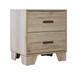 CraftPorch Simple Clean-Lines 2-Drawers Wooden Nightstand