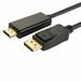 Simyoung DP to HDMI Cable 6FT Gold Plated DisplayPort Display Port to HDMI Cable 1080p Full HD for PCs to HDTV Monitor Projector with HDMI Port