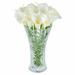 Lifelike Calla Lily Flowers Simulation Calla Lily 1 Pcs Faux Long Stem Calla Lillies Artificial Real Touch Calla Flowers Table Decoration Flower Vase Flower for Home Wedding Party Decor