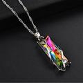 Be the Center of Attention with Our Stylish Necklace HIMIWAY Sparkling Gemstone Mini Pet Dog Bling Chocker Collars Fancy Dog Rhinestone Necklace