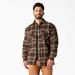 Dickies Men's Water Repellent Fleece-Lined Flannel Shirt Jacket - Moss/black Plaid Size M (TJ210)