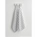 Solino Home Capri Ticking Stripe - 100% Pure Linen Kitchen Towel Linen in Gray | 17 H x 26 W in | Wayfair SHCTS04KTBKW