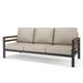 Birch Lane™ Townsend 80" Wide Outdoor Patio Sofa w/ Sunbrella Cushions Wood/Metal/Rust - Resistant Metal/Sunbrella® Fabric Included | Wayfair