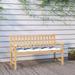 Anself Garden Bench Cushions 2 pcs Blue&White Stripe Oxford Fabric