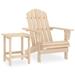 Anself Patio Adirondack Chair with Table Solid Fir Wood