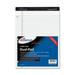 Ampad 20-346 Evidence Narrow Rule Dual Pad - 100 Sheet[S] - Legal/Narrow Ruled - Letter 8.5 X 11 - 1 Each - White (Amp20346)