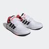 Sneaker ADIDAS SPORTSWEAR "HOOPS", Gr. 34, bunt (cloud weiß, core schwarz, bright rot), Synthetik, Textil, sportlich, Schuhe