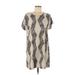 Shein Casual Dress - Shift: Tan Snake Print Dresses - Women's Size 6