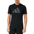 adidas Men's Train Essentials Seasonal Brand Love Camo Tee T-Shirt, Black/Olive strata, S