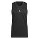 adidas Men's Basketball Legends Tank Top Tanktop, Black/White, M