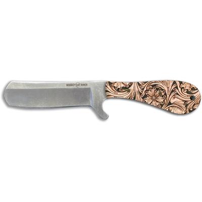 Whiskey Bent Knives Bullcutter Fixed Knife w/Satin Blade 440 Steel Blade 6in Overall Length Acrylic Handle Floral Tool WB41-03