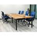 12' Solid Beech Wood Technology Table w/ 71" x 24" Worksurfaces