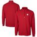 Men's Cutter & Buck Scarlet Nebraska Huskers Alumni Logo Traverse Stretch Quarter-Zip Pullover Top