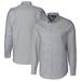 Men's Cutter & Buck Charcoal West Virginia Mountaineers Alumni Logo Stretch Oxford Long Sleeve Button-Down Shirt