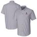 Men's Cutter & Buck Charcoal Louisville Cardinals Alumni Logo Stretch Oxford Short Sleeve Button-Down Shirt
