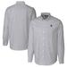 Men's Cutter & Buck Charcoal Penn State Nittany Lions Alumni Logo Stretch Oxford Stripe Long Sleeve Button-Down Shirt
