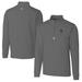 Men's Cutter & Buck Gray West Virginia Mountaineers Alumni Logo Traverse Stretch Quarter-Zip Pullover Top