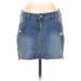 Hollister Denim Mini Skirt Mini: Blue Solid Bottoms - Women's Size 25