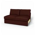 IKEA - Vimle 2 seater bed sofa without armrests, Ground Coffee, Velvet - Bemz