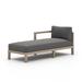 Joss & Main Etna 71" Long Teak Single Chaise w/ Cushions Wood/Solid Wood in Gray/Brown | 29 H x 30 W x 71 D in | Outdoor Furniture | Wayfair