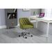 Desk Modern velvet office computer height adjustable mid-back work chair with silver feet