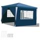 Pavillon Camping Festzelt Wasserdicht Partyzelt Stabiles hochwertiges 3x3m Blau - Blau