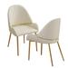 Modern Style, 38.58 inch Dining Chair with PU Leather Metal Legs, for Reception Rooms,Restaurants, Cafes(Set of 2)