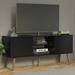 Madesa Modern TV Stand with 2 Doors, 2 Shelves for TVs up to 55 Inches, Wood Entertainment Center 23' H X 15'' D X 54'' L