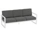 Latitude Run® Aluminum Patio Sofa w/ Cushions Rust - Resistant Metal | 22.8 H x 75.6 W x 28.4 D in | Wayfair 1458177F01234D7BB5FA2F22AEDA5457