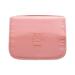 Pompotops Large Storage Bags Waterproof Large-capacity Hook Storage Bag Wash Cosmetic Bag Pink