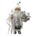 The Holiday Aisle® 15" Silver Gift Bearer Santa Resin | 17 H x 10 W x 7 D in | Wayfair A350CE53253441E881CBF291A0B8458A