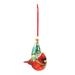 Gianfranca The Holiday Aisle® No Pattern Hanging Figurine Ornament Glass in Green/Red | 4.5 H x 4.25 W x 2 D in | Wayfair