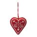 Glendal The Holiday Aisle® No Pattern Holiday Shaped Ornament Plastic in Red/White | 4.75 H x 4.25 W x 2 D in | Wayfair