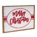 The Holiday Aisle® Wood Merry Christmas Sign 27.5"L Wood in Brown | 19 H x 27.5 W x 1.5 D in | Wayfair DCADAC6CF07B4A489FBB1DADD118A95F