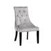 Rosdorf Park Roksana Tufted Parsons Chair Dining Chair Velvet in Gray | 39 H x 22 W x 26 D in | Wayfair 9CAAF63745BF435A98DE6632E685FDC7