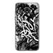 MUNDAZE Samsung Galaxy J3 Express/Amp Prime 3 Shockproof Clear Hybrid Protective Phone Case Black White Urban Graffiti Cover